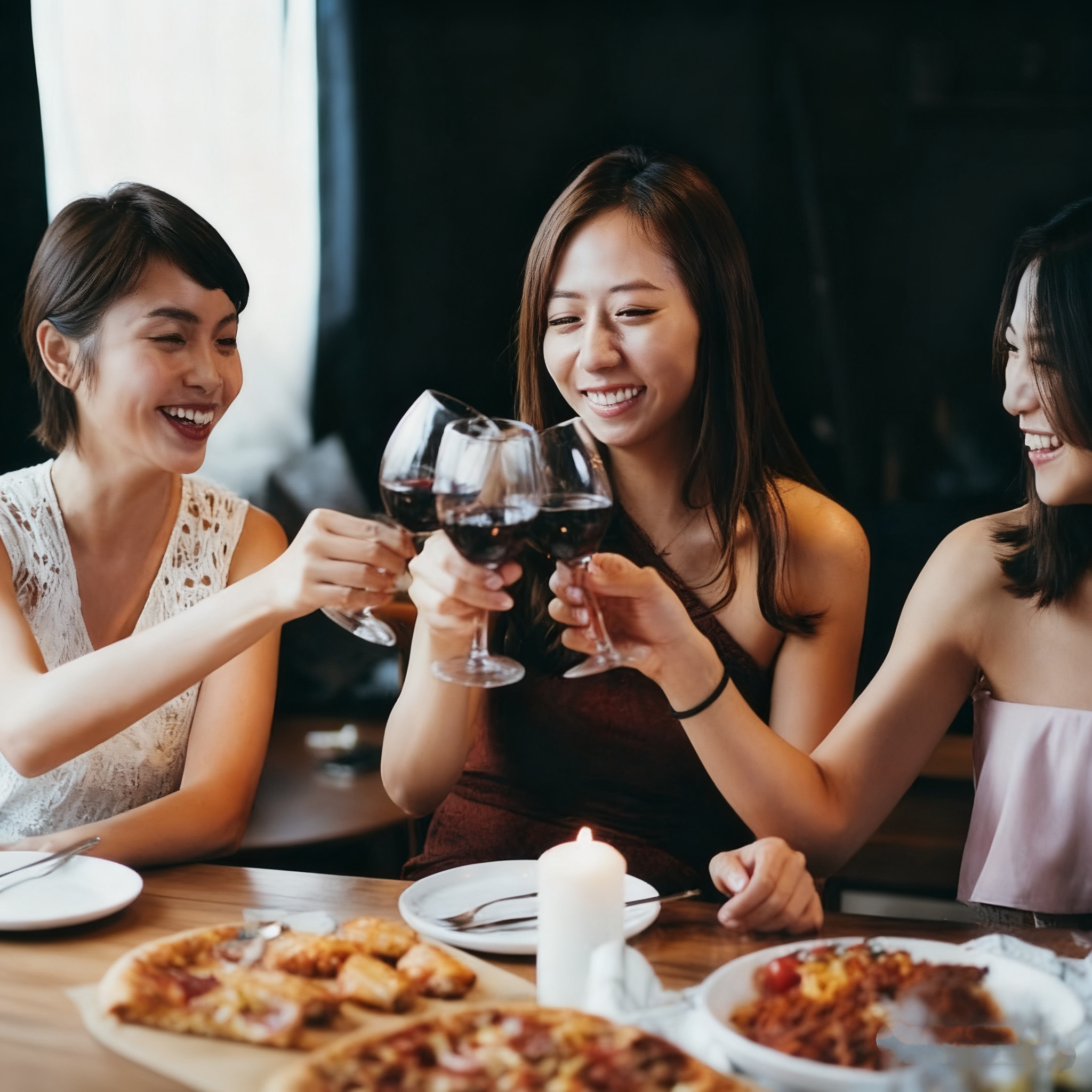 Sommelier pouring wine for guests